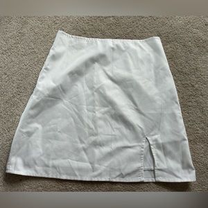 White Shein mini skirt